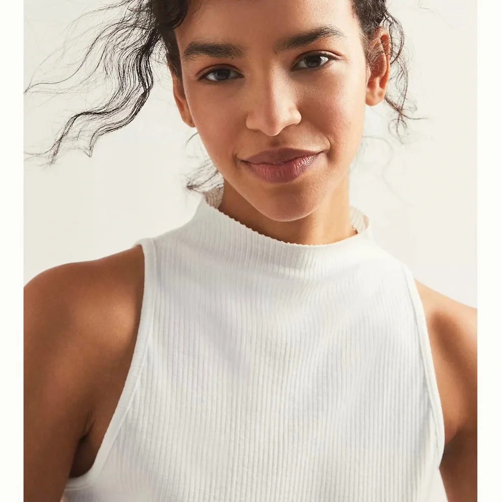 Anthropologie Maeve Mock Neck Tank size S - Picture 2 of 6